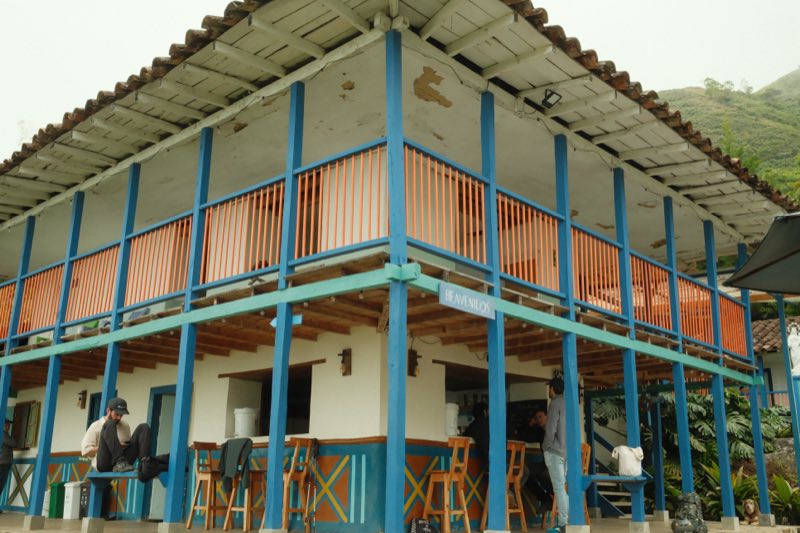 The colonial farmhouse at La Peña
