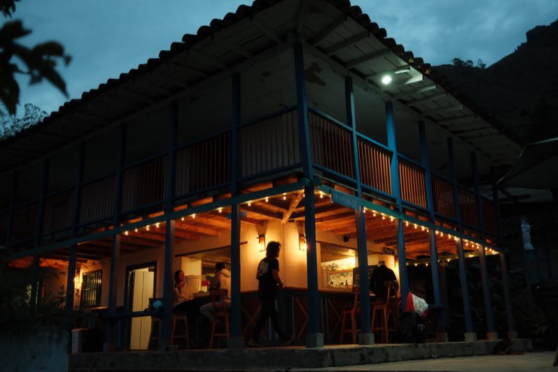 The farmhouse at night