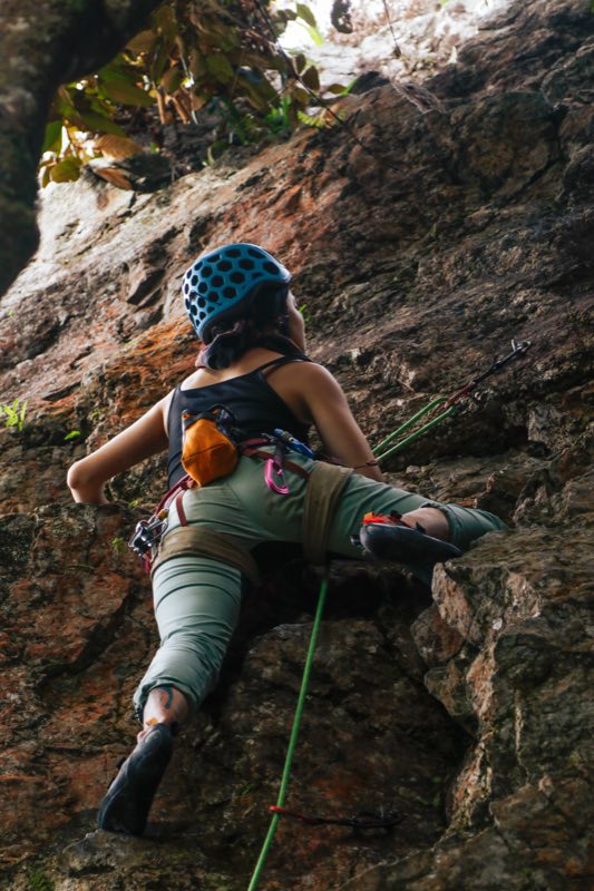 Climber on the wall
