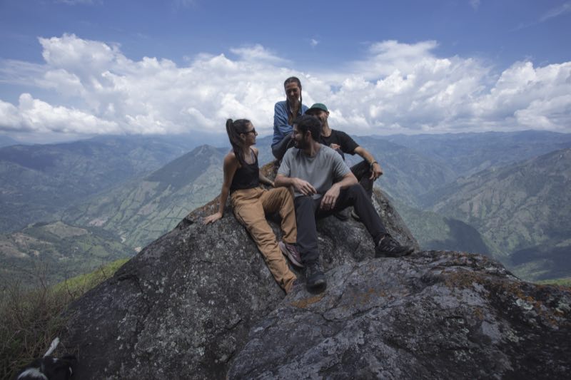 With friends